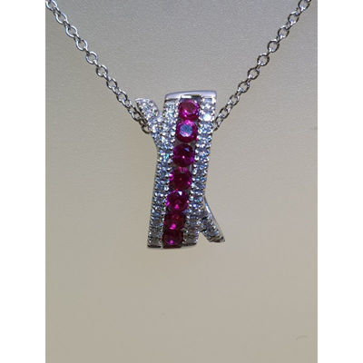 Visualizza i dettagli per Collana Recarlo Decò in Oro Biaco con Diamanti e Rubini P10FM001/RB Immagine di Collana Recarlo Decò in Oro Biaco con Diamanti e Rubini P10FM001/RB