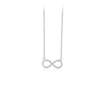 Immagine di Collana Infinito In Argento E Zirconi Gioielli Mabina | 553109