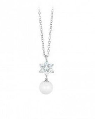 Immagine di Collana Donna In Argento Con Perla Gioielli Mabina | 553031