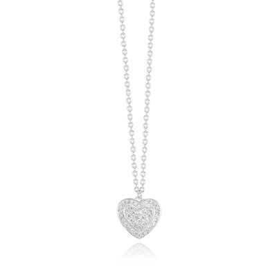 Immagine di Collana Cuore In Argento E Zirconi Gioielli Mabina | 553335