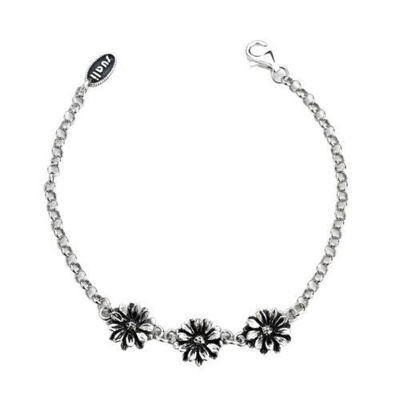 Immagine di Bracciale Donna In Argento Con Margherite Gioielli Suali | BM1586