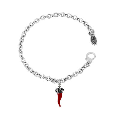 Immagine di Bracciale In Argento Con Cornetto Rosso Gioielli Suali | BM2030/1