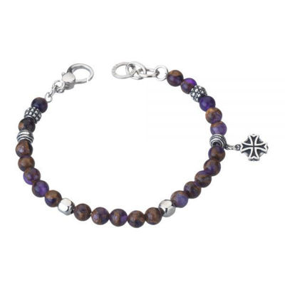 Immagine di BraccialeUomo In Argento Con Croce Gioielli Suali | BM3120