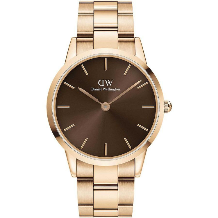  Daniel Wellington Iconic Link Amber 40 Rose Gold Brown | DW00100460