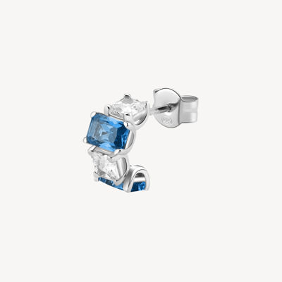 Immagine di Orecchino A Cerchietto Zircone E Baguette Gioielli Brosway Fancy | FFB08