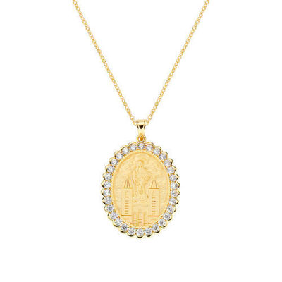 Immagine di Collana Donna Medaglia Medjugorie Gioielli Amen | CLMDGBZ