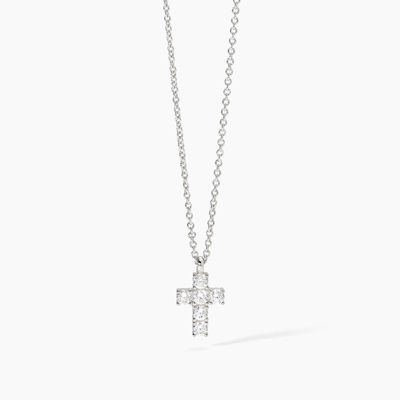 Immagine di Collana Con Croce E Zirconi Gioielli Mabina | 553658