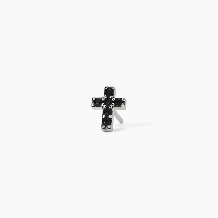 Immagine di Orecchino Con Croce In Pavè Uomo Gioiello Mabina | 563700
