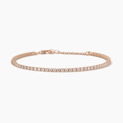 Immagine di Bracciale Tennis Con Zirconi Oro Rosa Gioielli Mabina | 533284