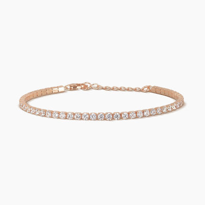 Immagine di Bracciale Tennis Con Zirconi Oro Rosa Gioielli Mabina | 533286