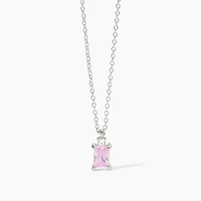 Immagine di Girocollo Con Zircone Rosa Gioielli Mabina | 553649