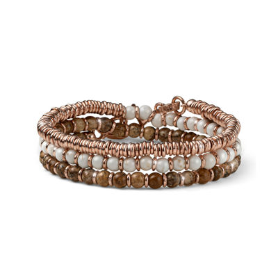 Visualizza i dettagli per Bracciale Donna Encanto Aulite Bianca Paesina E Argento Rosa Tre Giri Mariacristinasterling | G4316R Immagine di Bracciale Donna Encanto Aulite Bianca Paesina E Argento Rosa Tre Giri Mariacristinasterling | G4316R