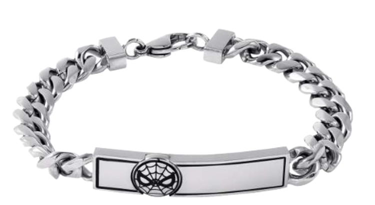 Immagine di Bracciale In Acciaio Spider Man Gioielli Disney | B600616L-8.CS