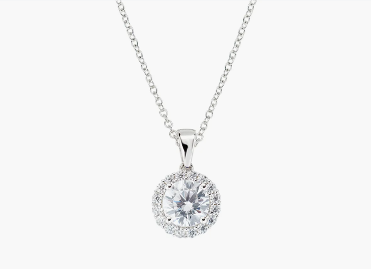 Immagine di Collana Diamond con Zircone tondo Bianco Amen | CLLUBOBBBZ