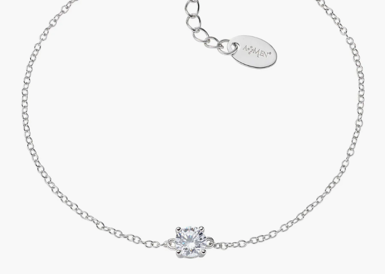 Immagine di Bracciale Donna Punto Luce Bianco Gioielli Amen | BRCIPBBBZ