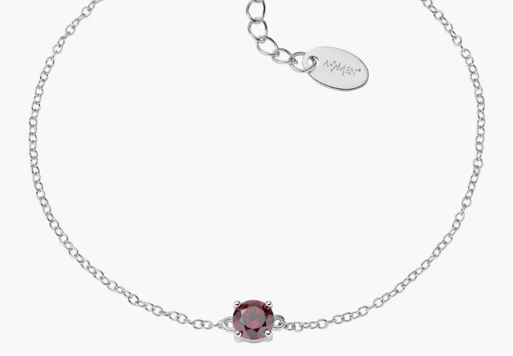 Immagine di Bracciale Donna Punto Luce Rubino Gioielli Amen | BRCIPBBRZ