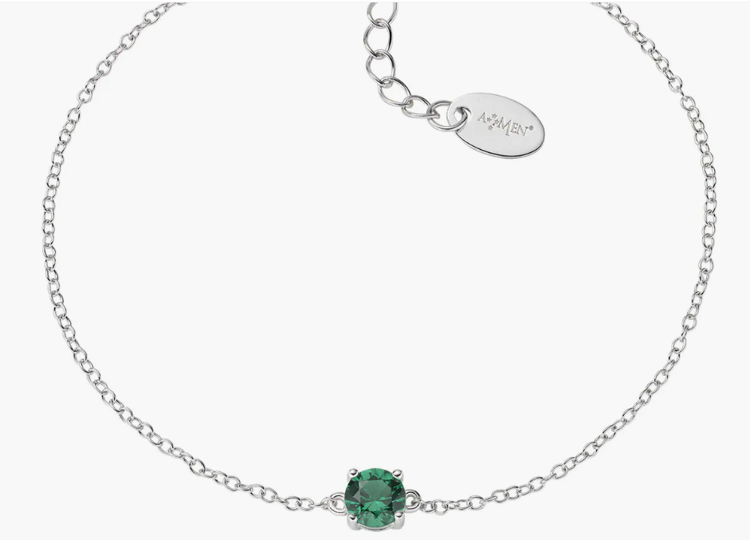 Immagine di Bracciale Donna Punto Luce Verde Gioielli Amen | BRCIPBBVEZ