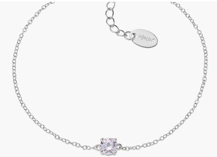 Immagine di Bracciale Donna Punto Luce Rosa Gioielli Amen | BRCIPBBROZ