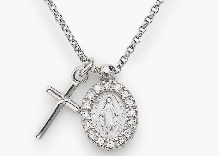 Immagine di Collana Croce Miracolosa Amen |  CLCMZB