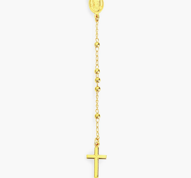 Immagine di Collana Rosario Classico Dorato Amen | CRO30G