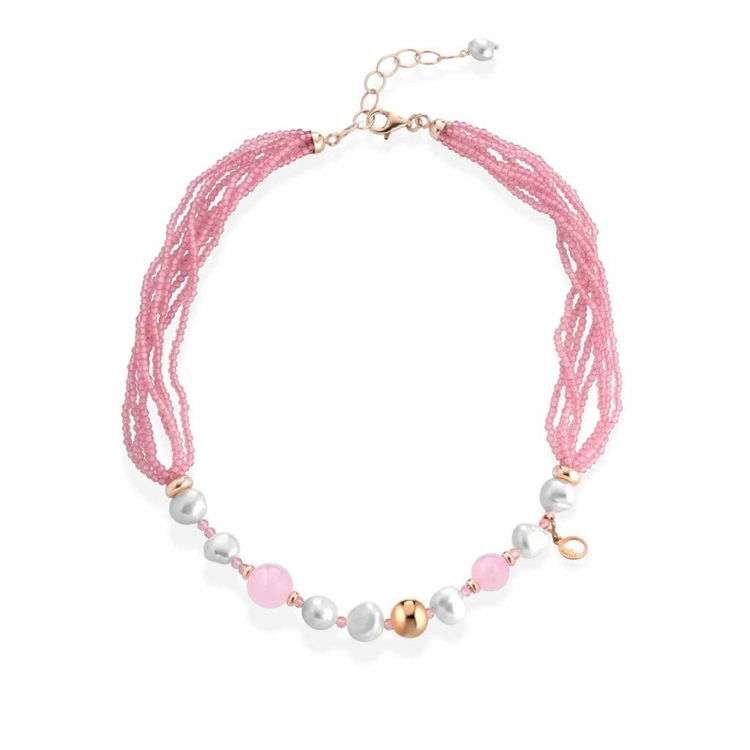 Immagine di Collana Sophie Summer Con Perle Lelune Glamour | LGNK549.4