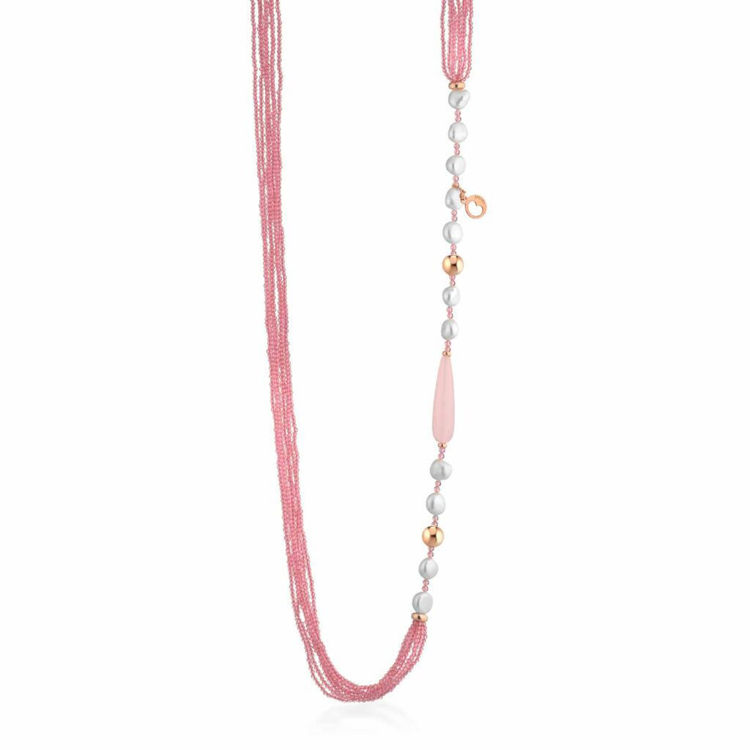 Immagine di Collana Sophie Summer Con Perle Lelune Glamour | LGNK548.4