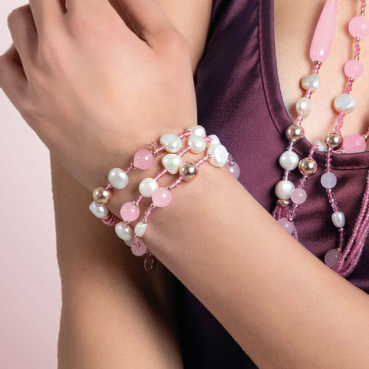 Immagine di Bracciale Sophie Summer Con Perle Lelune Glamour | LGBR545.4