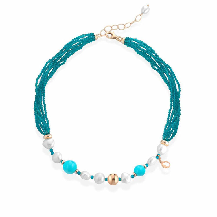 Immagine di Collana Sophie Summer Con Perle Lelune Glamour | LGNK549.5