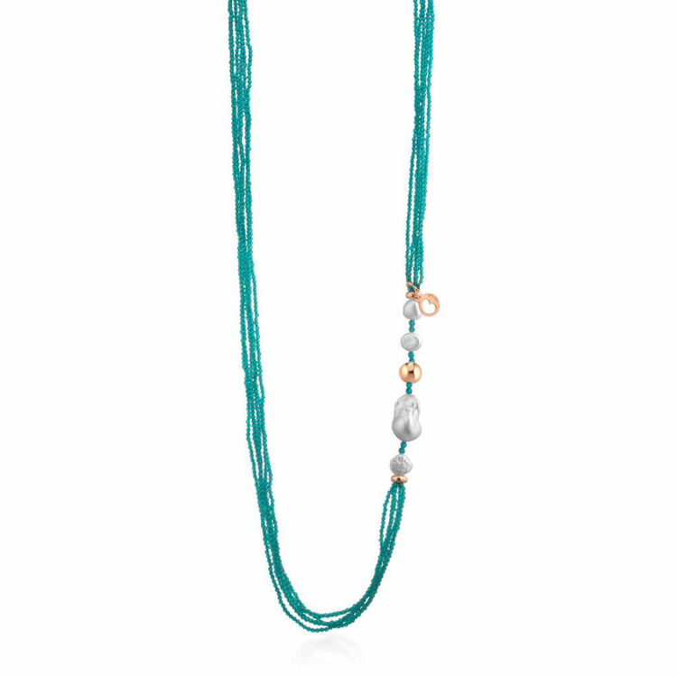 Immagine di Collana Sophie Summer Con Perle Lelune Glamour | LGNK547.5