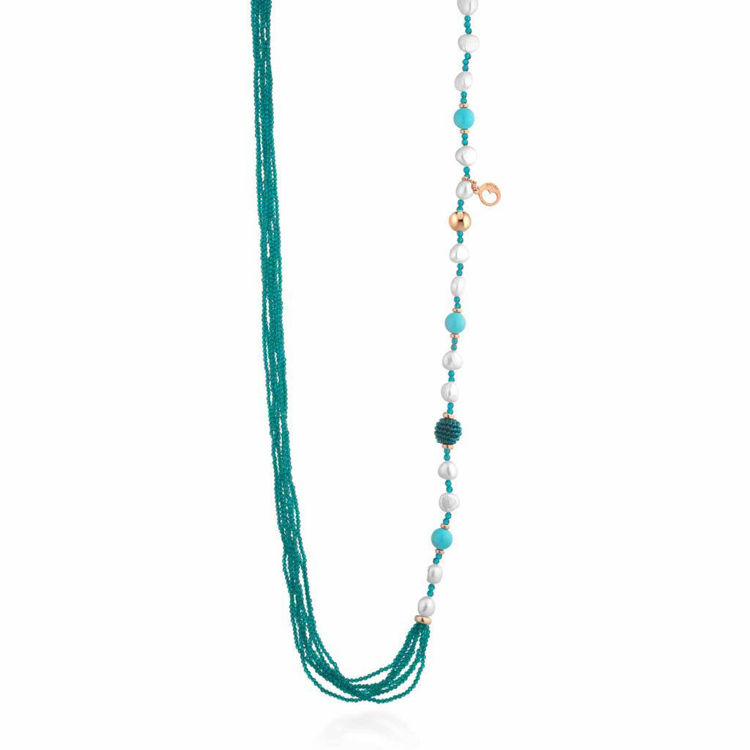 Immagine di Collana Sophie Summer Con Perle Lelune Glamour | LGNK546.5