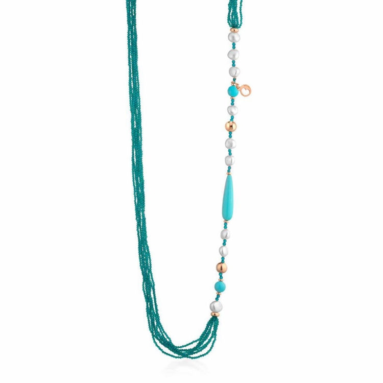 Immagine di Collana Sophie Summer Con Perle Lelune Glamour | LGNK548.5