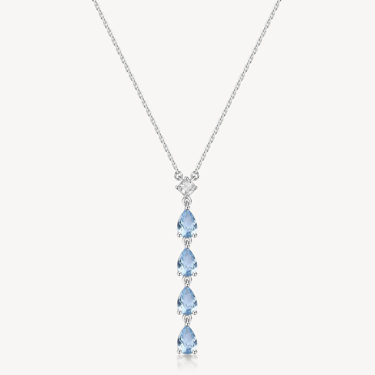 Immagine di Collana Con Pendente Zirconi Light Blue Gioielli Brosway Fancy | FCL110