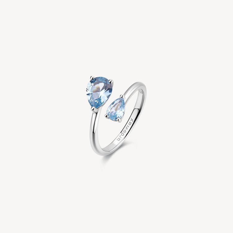 Immagine di Anello Con Zirconi Light Blue Gioielli Brosway Fancy | FCL113