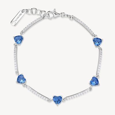 Visualizza i dettagli per Bracciale Semirigido Zirconi Cuore Freedom Blue Gioielli Brosway Fancy | FFB115 Immagine di Bracciale Semirigido Zirconi Cuore Freedom Blue Gioielli Brosway Fancy | FFB115
