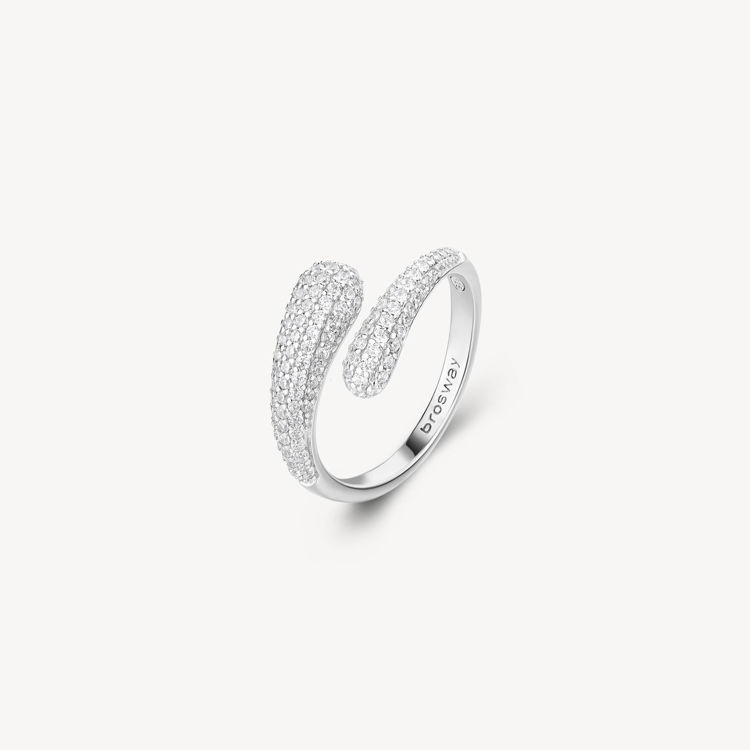 Immagine di Anello Contrarié Infinite White Gioielli Brosway Fancy | FIW128