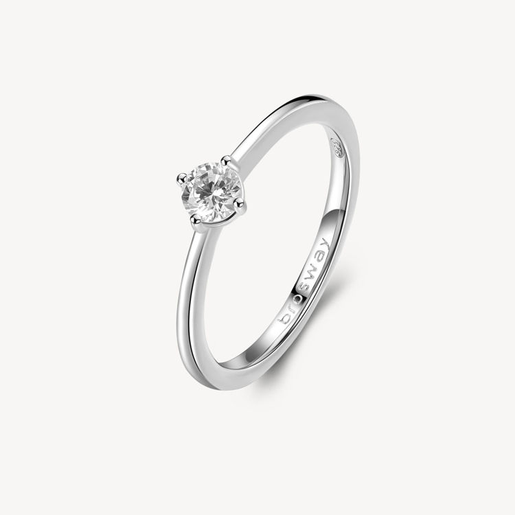 Immagine di Anello Solitario Con Zircone Infinite White Gioielli Brosway Fancy | FIW76