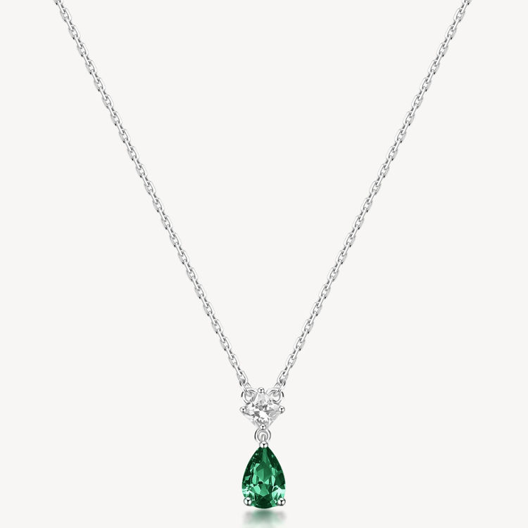 Immagine di Collana Con Pendente Zircone Life Green Gioielli Brosway Fancy | FLG109