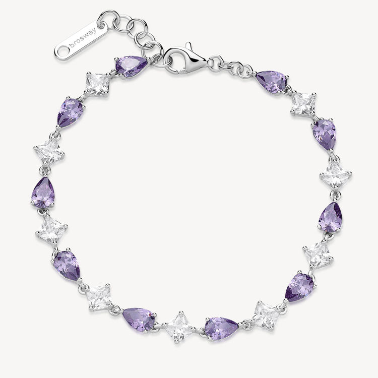 Immagine di Bracciale Zirconi Bianchi E Magic Purple Gioielli Brosway Fancy | FMP113