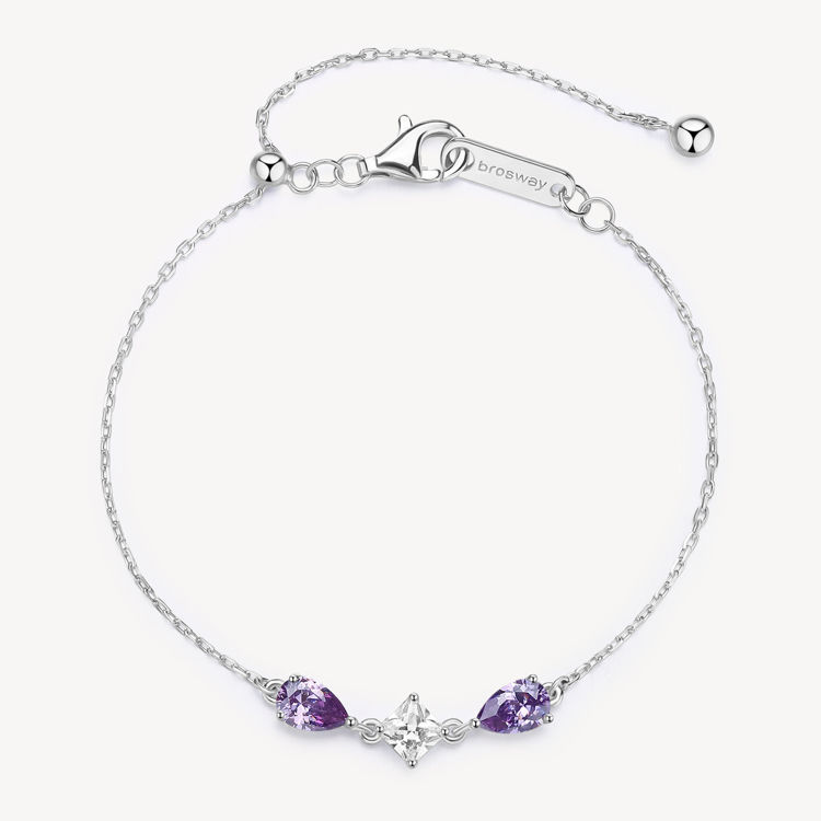 Immagine di Bracciale Tiralaccio Zirconi Magic Purple Gioielli Brosway Fancy | FMP114