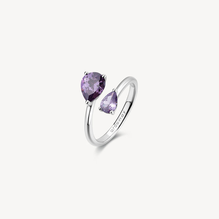 Immagine di Anello Con Zirconi Magic Purple Gioielli Brosway Fancy | FMP116