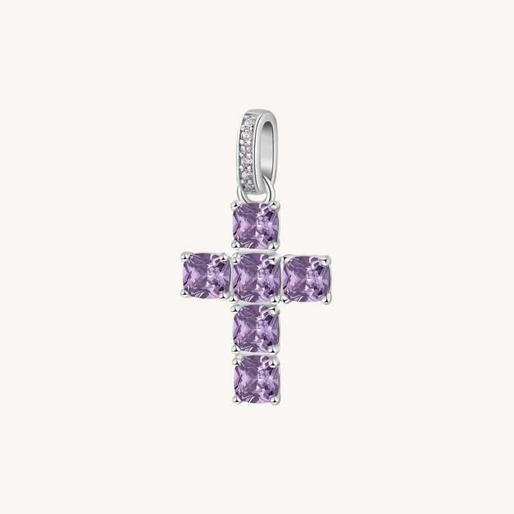 Immagine di Charm Croce Con Zirconi Magic Purple Gioielli Brosway Fancy | FMP117