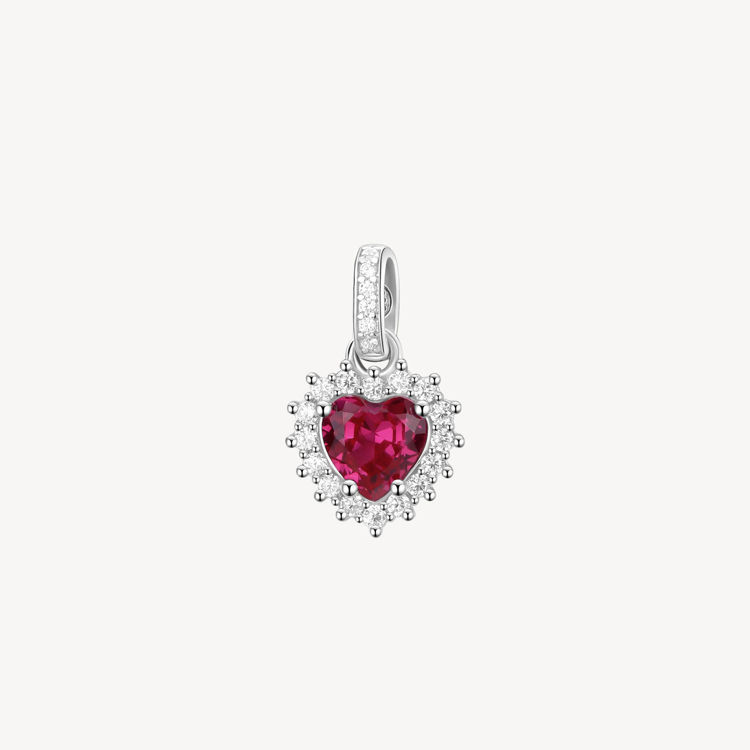 Immagine di Charm Cuore Con Zirconi Passion Ruby Gioielli Brosway Fancy | FPR117