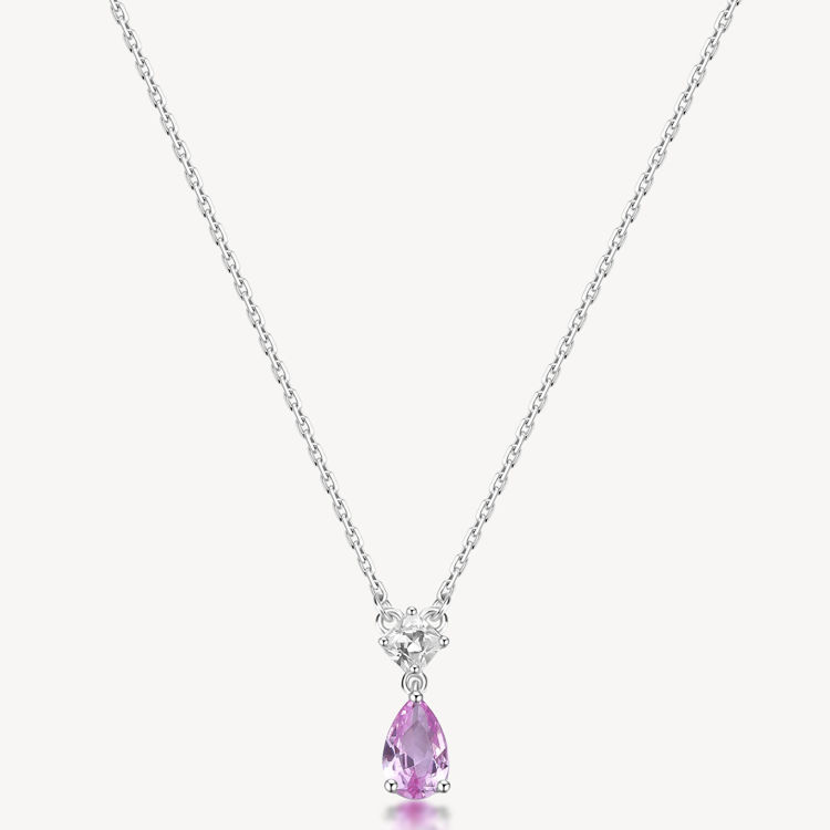 Immagine di Collana Con Pendente Zircone Vibrant Pink Gioielli Brosway Fancy | FVP111