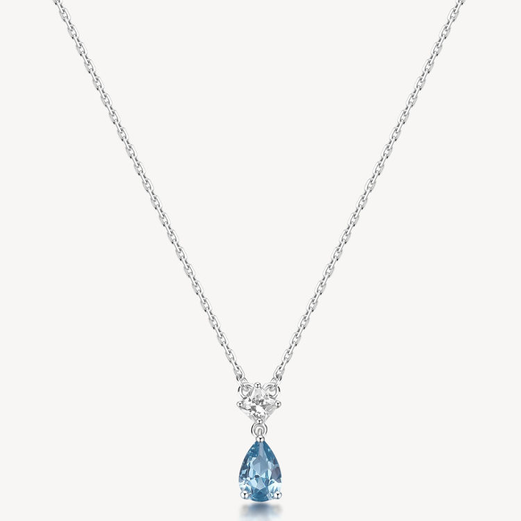 Immagine di Collana Con Pendente Zircone Light Blue Gioielli Brosway Fancy | FCL109