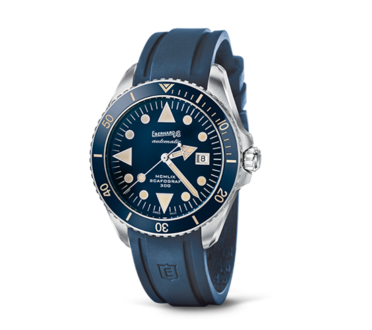 Immagine di Orologio Automatico Uomo Eberhard Scafograf 300 MCMLIX Blu | 41034.08