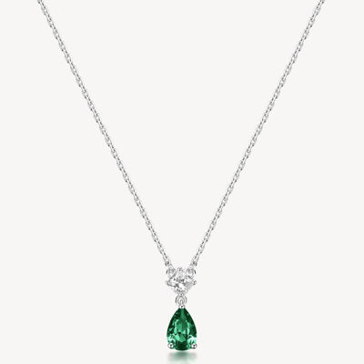 Immagine di Collana Con Pendente Zircone Life Green Gioielli Brosway Fancy | FLG109