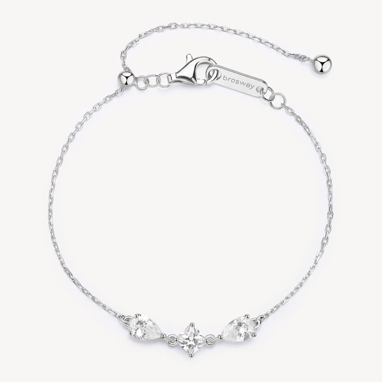 Immagine di Bracciale Tiralaccio Con Zirconi Infinite White Gioielli Brosway Fancy | FIW116