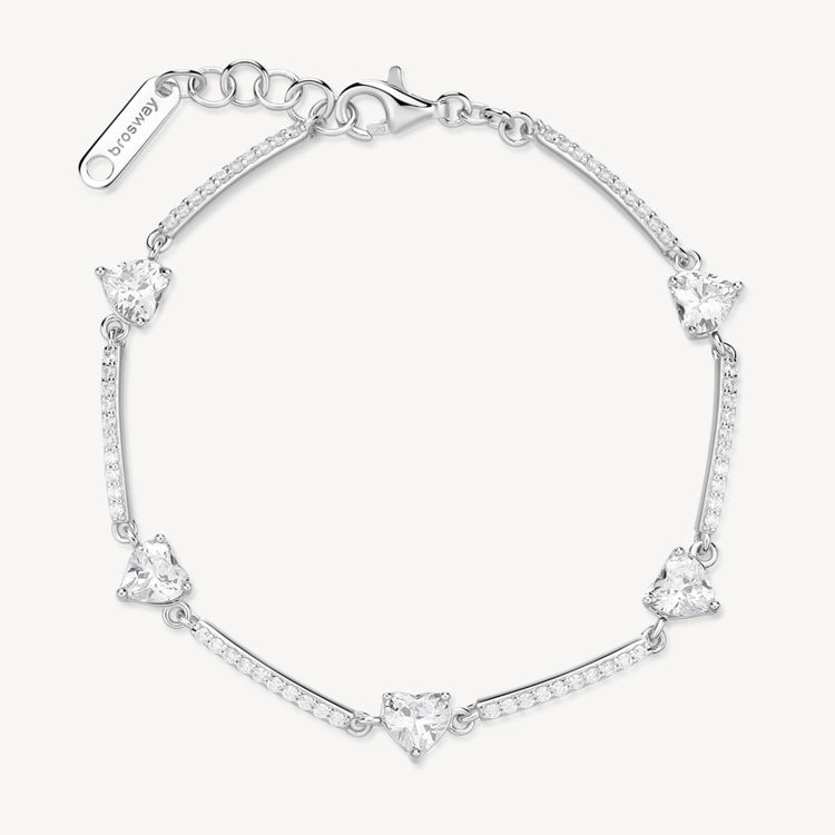 Immagine di Bracciale Semirigido Con Zirconi Infinite White Gioielli Brosway Fancy | FIW121