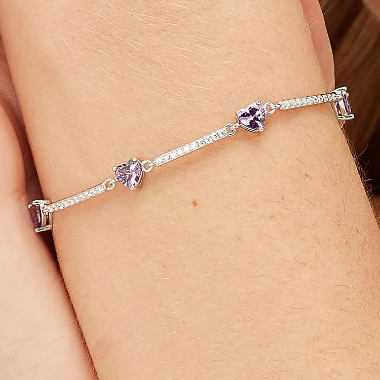 Immagine di Bracciale Semirigido Zirconi Bianchi E Magic Purple Gioielli Brosway Fancy | FMP119