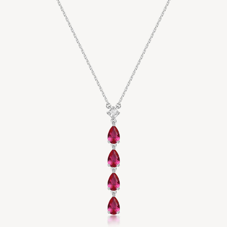 Immagine di Collana Con Pendente Zirconi Passion Ruby Gioielli Brosway Fancy | FPR112